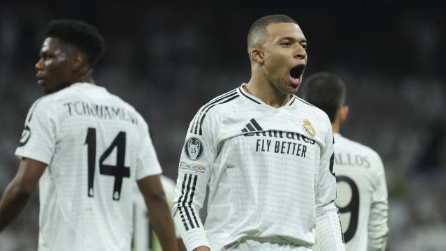 El grito de Kylian Mbappé tras marcar dos goles al City de Pep en media hora