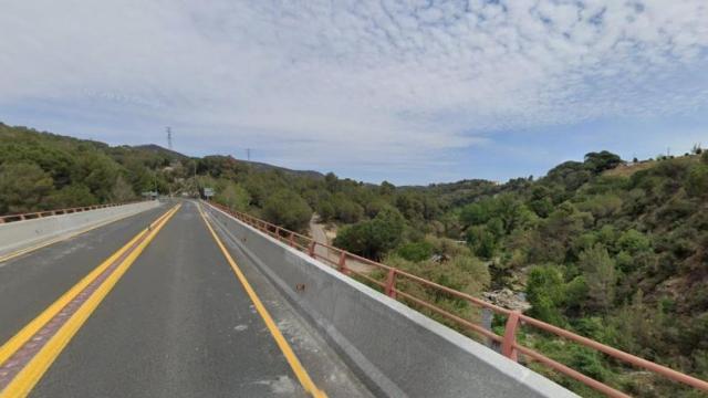 La C-15 a su paso por Vallbona d'Anoia (Barcelona)