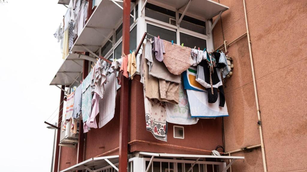 Un balcón del barrio de Pomar