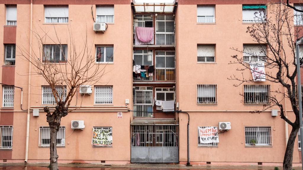 Edificios residenciales del barrio de Pomar