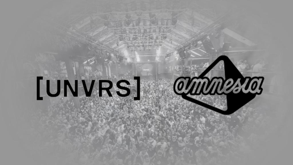 Imagen de Amnesia Ibiza y Unvrs, el logo del nuevo club de los Matutes
