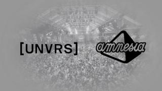 La discoteca Amnesia con su logo junto al de Univrs