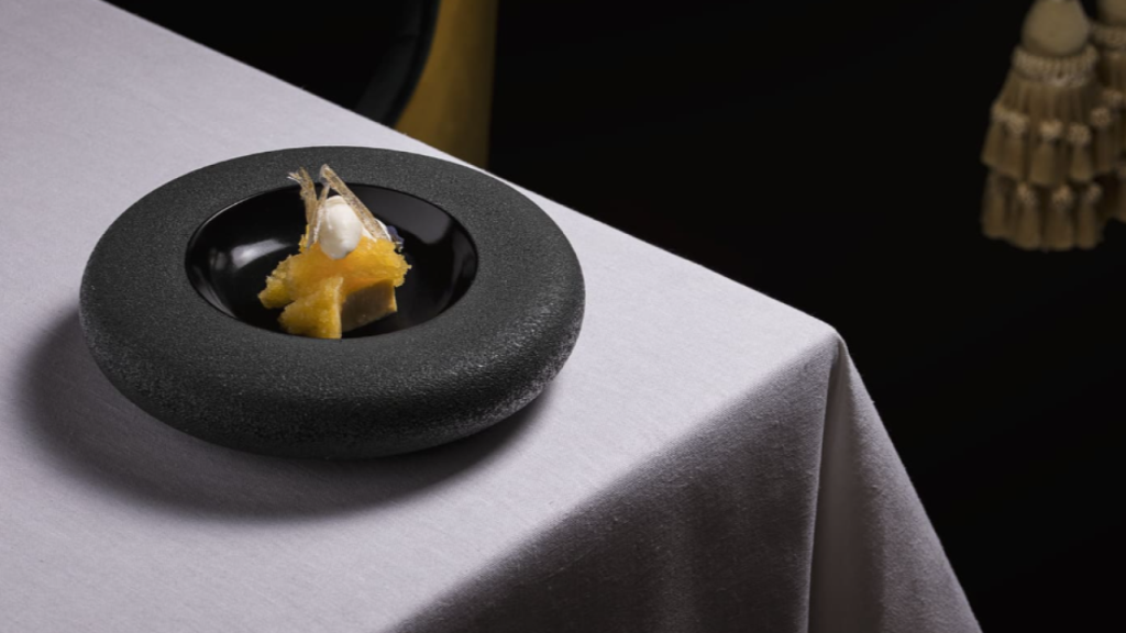 Un plato de degustación en el restaurante Poemas By Hermanos Padrón