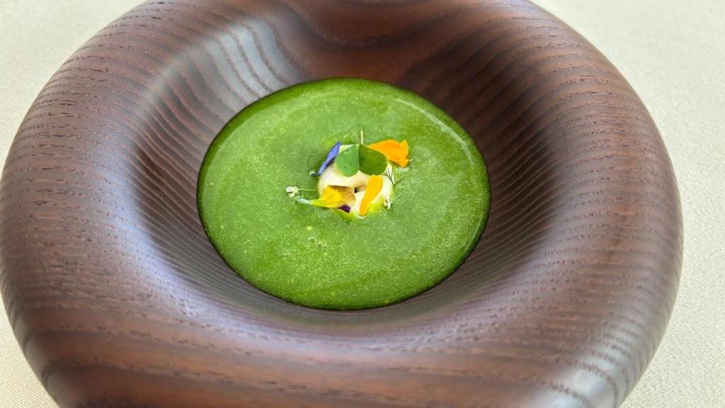 Un plato de la carta ecológica en el restaurante MuXgo, en Las Palmas