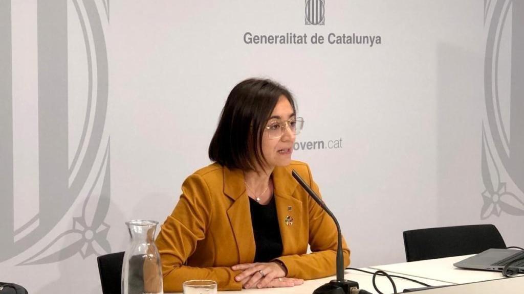 Sarai Sarroca, directora del Meteocat, durante una comparecencia (imagen de archivo)