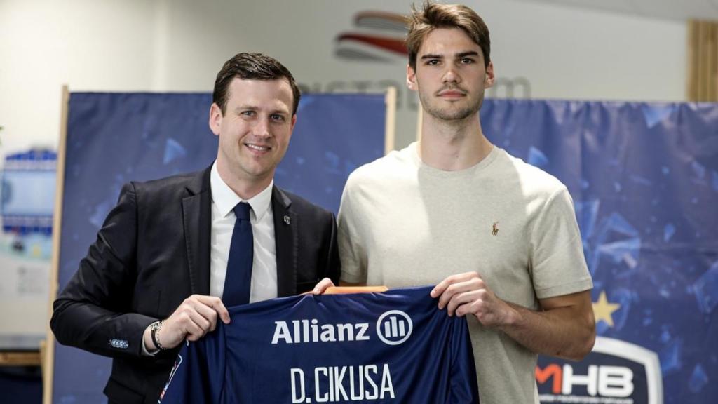 Djordje Cikusa, en su presentación con el Montpellier