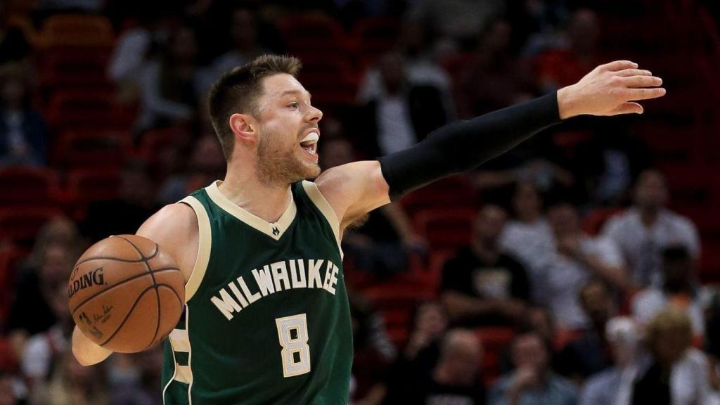 Matthew Dellavedova, durante un partido con los Milwaukee Bucks