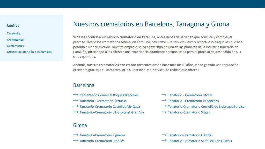 Captura de la web de Grupo Áltima