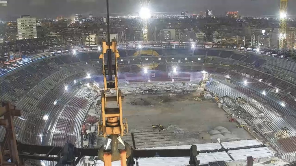 Iluminación actual en el Camp Nou