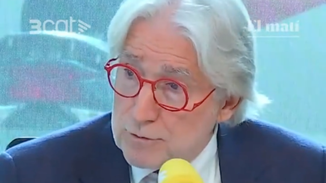 El presidente de Foment, Josep Sánchez Llibre, en Catalunya Ràdio