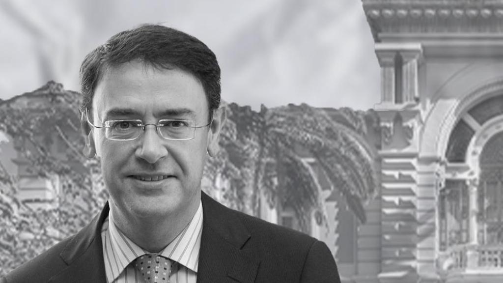 Fotomontaje con la imagen de David Garrofé, exsecretario general de la Cecot