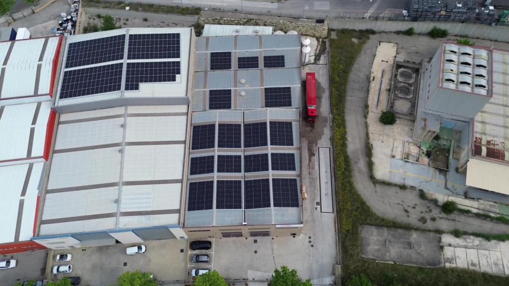 Imagen aérea de Factor Energia en la Pobla de Claramunt