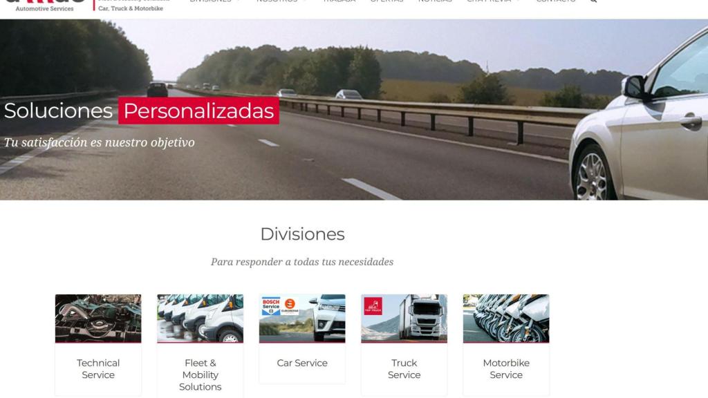 Captura de la web de Injeccció Amac