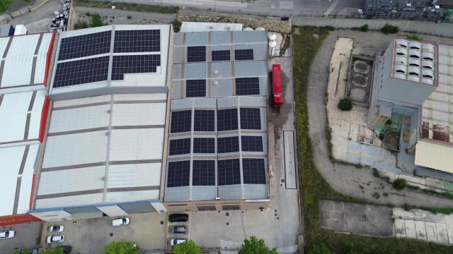 Imagen aérea de Factor Energia en la Pobla de Claramunt