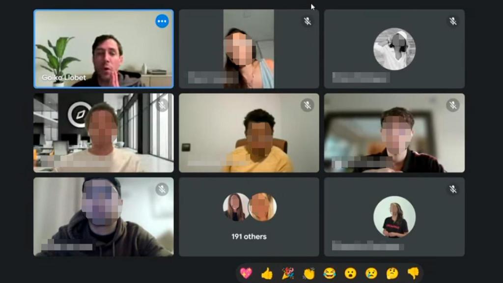 Videollamada interna en la que Goiko Llobet explicó a los empleados de GrowPro la quiebra de la agencia