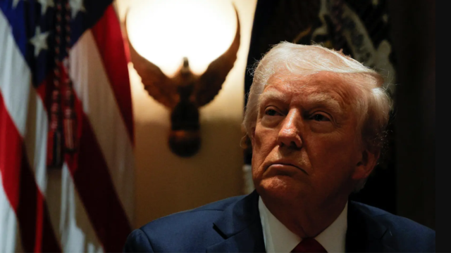 El presidente de Estados Unidos, Donald Trump, durante una reunión de su gabinete