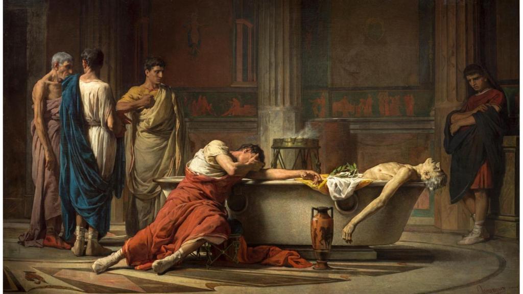 La muerte de Séneca, de Manuel Domínguez Sánchez