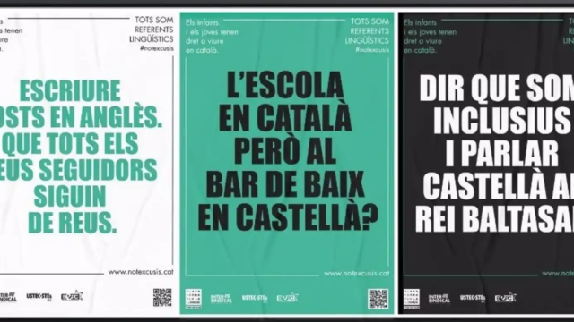 Carteles de Plataforma per la Llengua