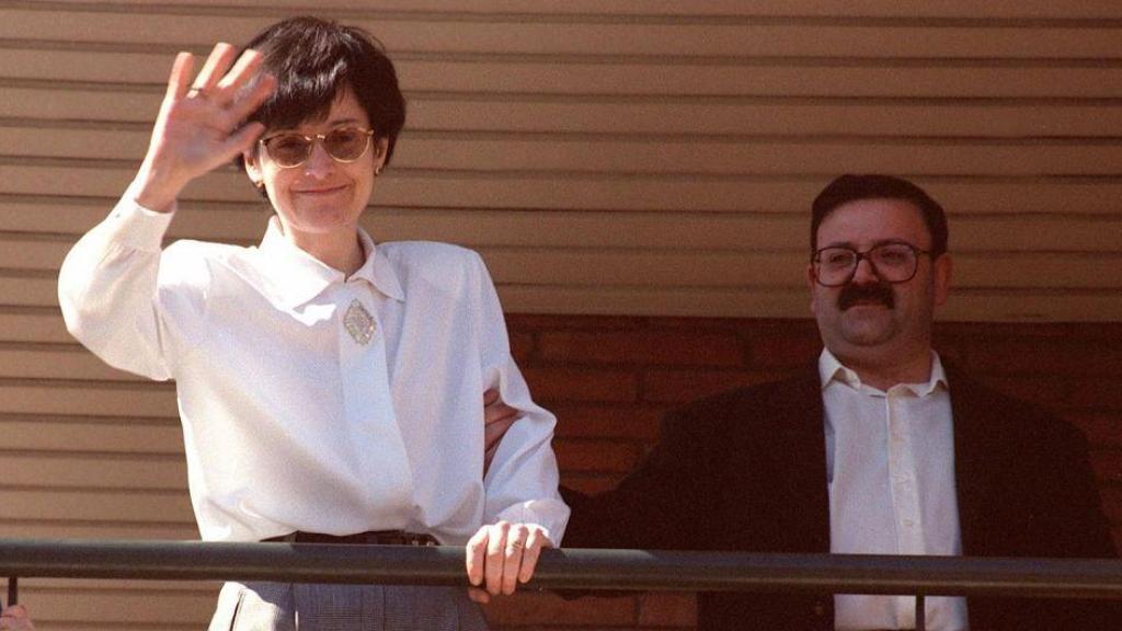 Imagen de Maria Àngels Feliu tras su liberación