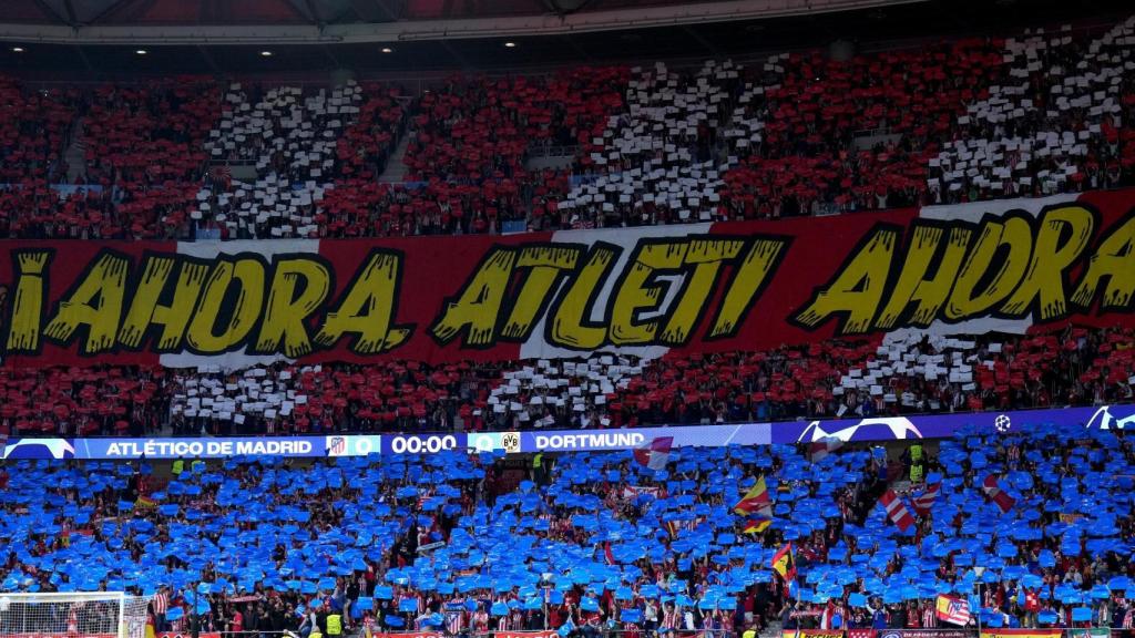 Afició de l'Atlético al Metropolitano