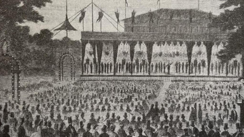 Representación en los Campos Elisios de Barcelona