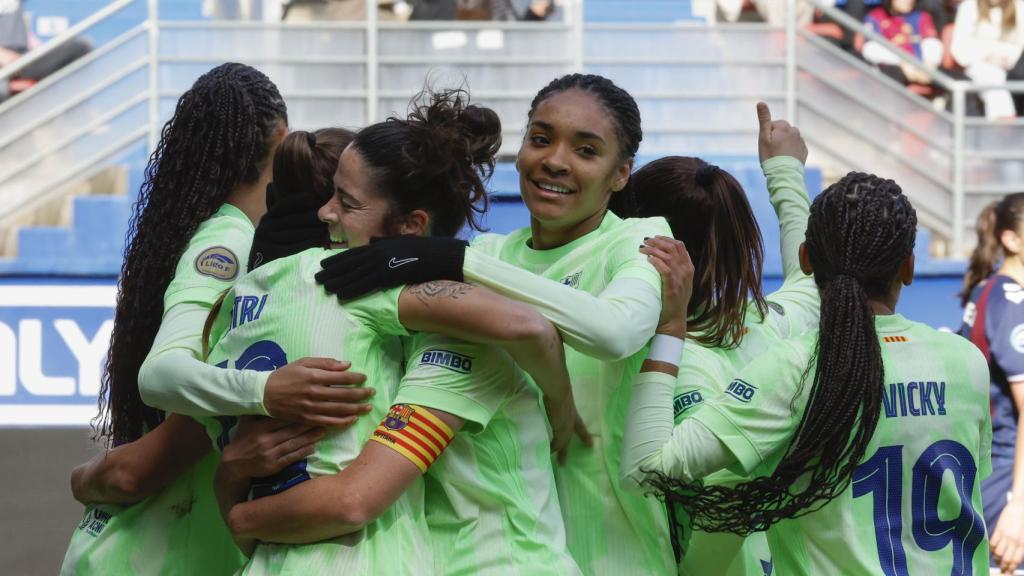 La alegría del Barça Femenino tras aplastar al Eibar con ocho goles