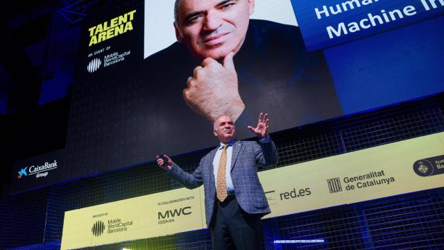 Imagen de la charla de Garri Kasparov en el Talent Arena