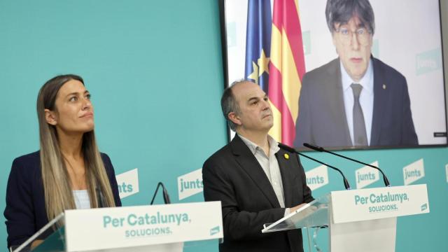 El secretario general de Junts, Jordi Turull, y la portavoz en el Congreso, Miriam Nogueras
