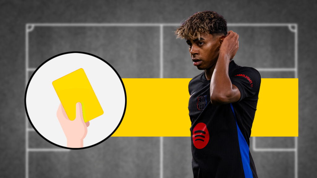 Tarjeta amarilla del Benfica-Barça para Lamine Yamal