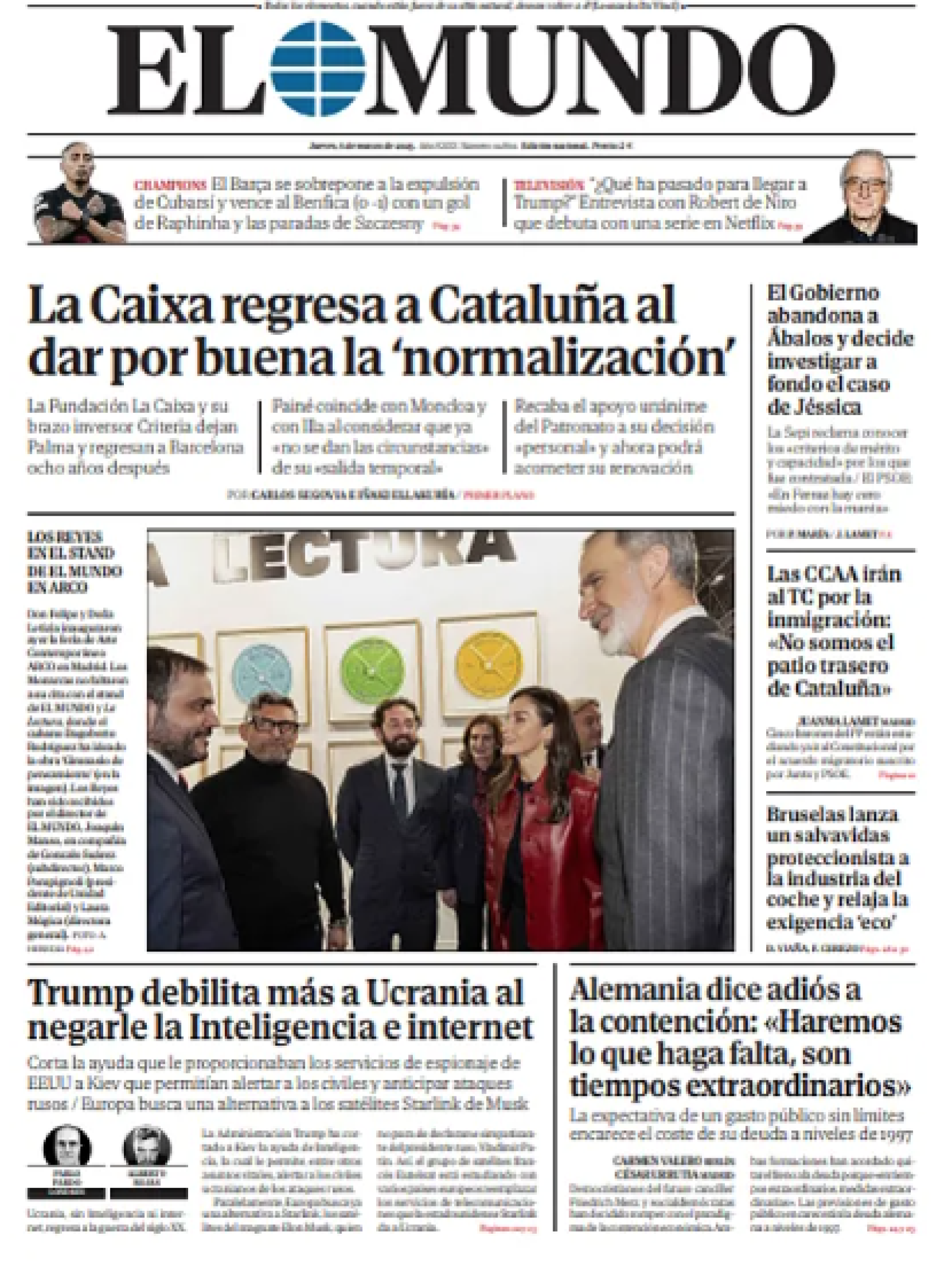 Portada de El Mundo 6 de marzo 2025