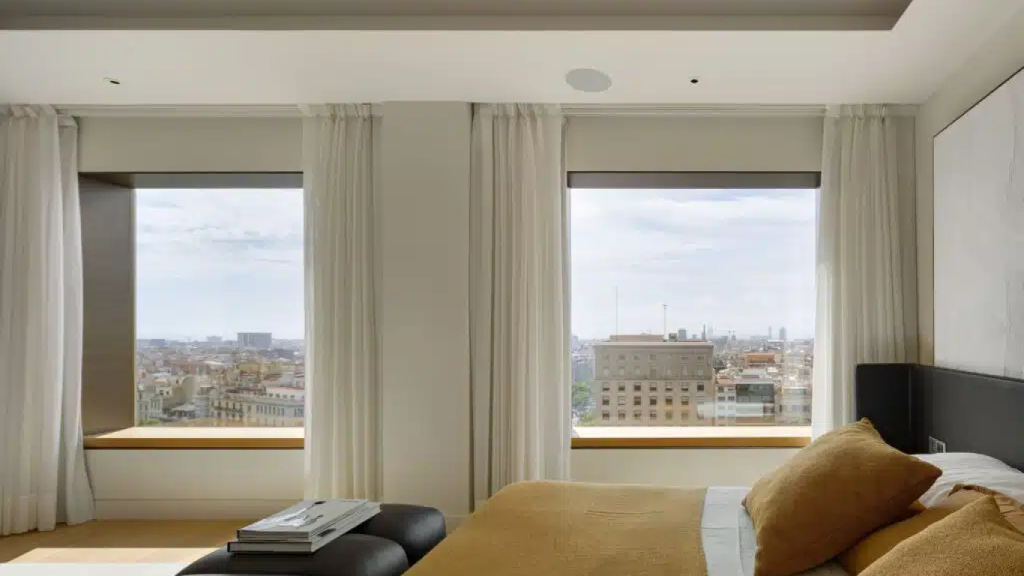 Una habitación en las Mandarin Residences de Barcelona