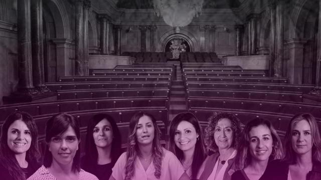 Diputadas de los partidos del Parlament