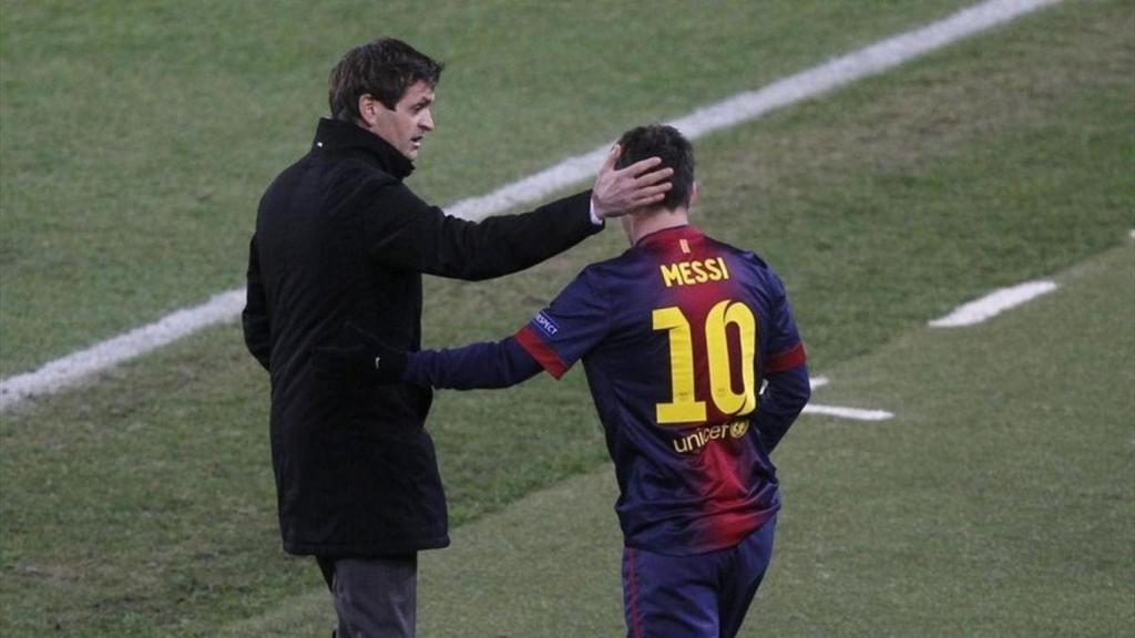 Tito Vilanova y Messi