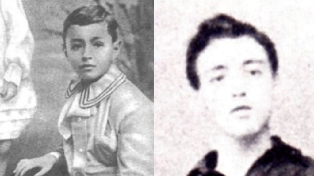Adolfo Albéniz, de niño y en su adolescencia