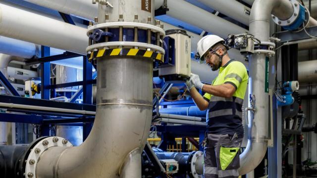 Una planta potabilizadora, en una imagen de archivo