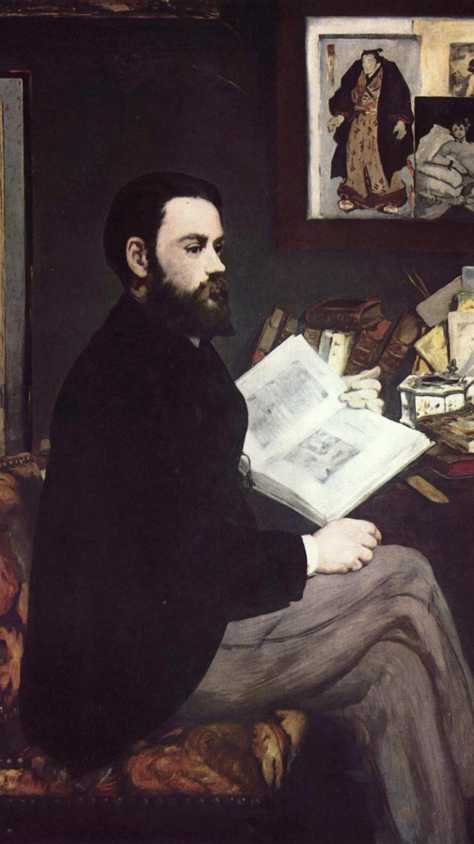 Retrato del novelista Emile Zola de Édouard Manet
