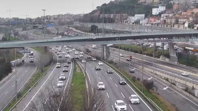 Tráfico lento en la C-58 este lunes