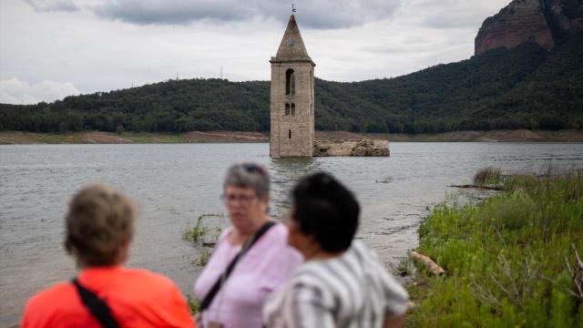 El pantano de Sau, parcialmente lleno (imagen de archivo correspondiente al 22 de junio de 2024 tras una primavera lluviosa)