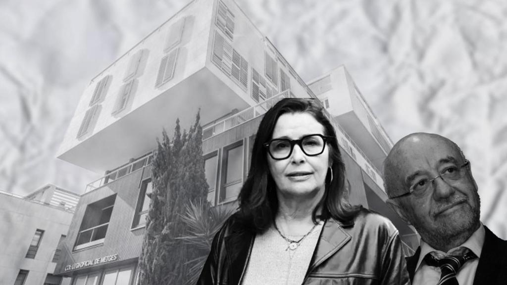 Elvira Bisbe, nueva presidenta del Colegio de Médicos, la sede colegial y Jaume Aubia