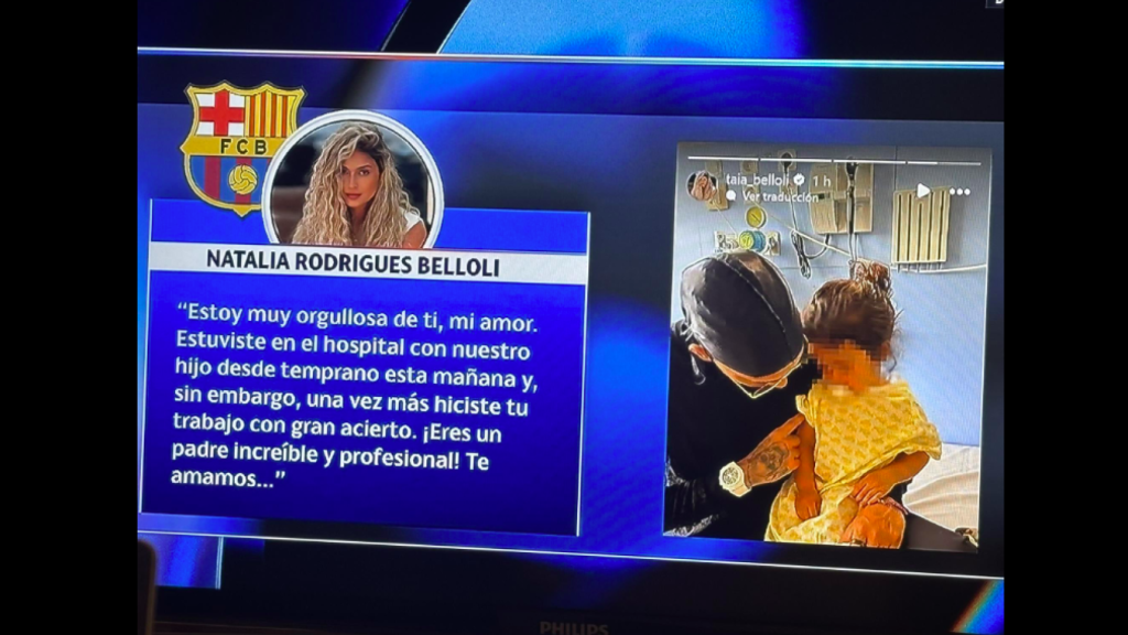 Mensaje de la pareja de Raphinha en redes