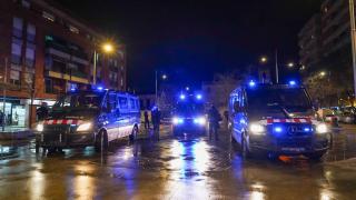 Despliegue de los Mossos d'Esquadra en Salt