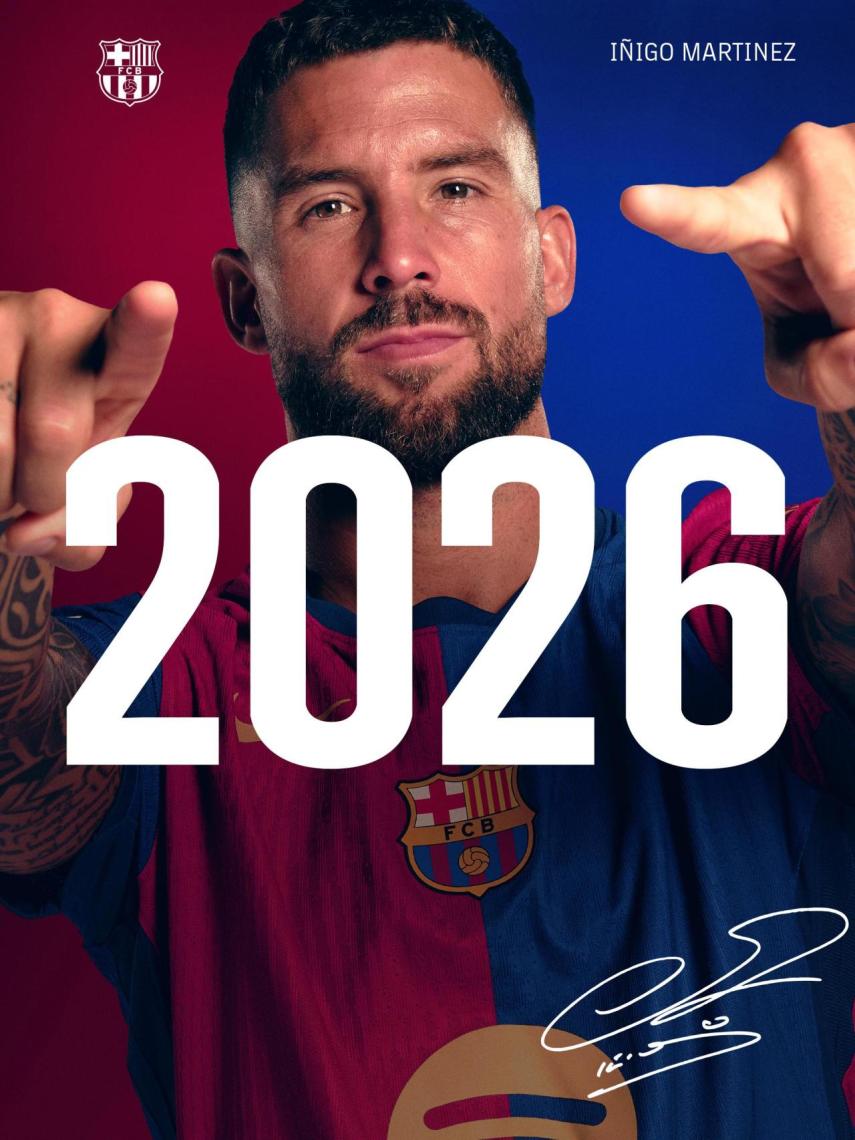 El Barça anuncia la renovación de Iñigo Martínez hasta 2026