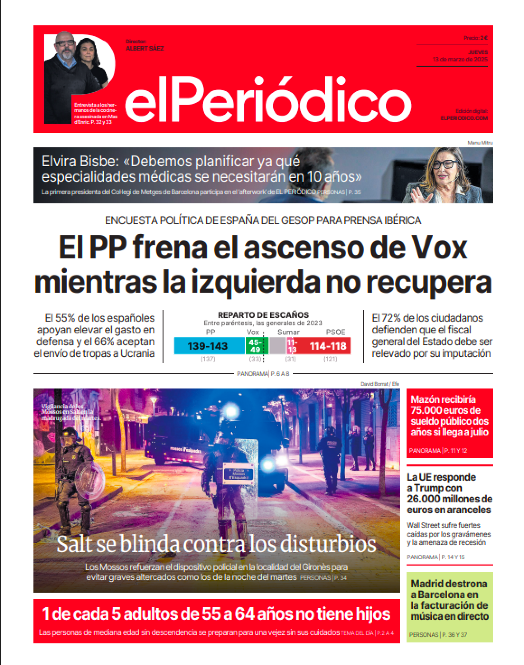 Portada El Periódico