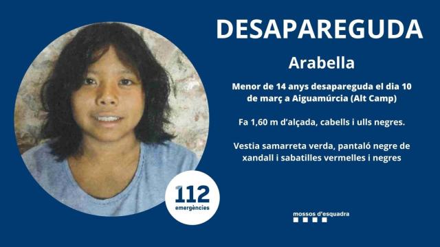 Encuentran muerta a una menor de 14 años desaparecida en Aiguamúrcia (Tarragona)
