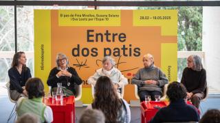 Las artistas durante la presentación