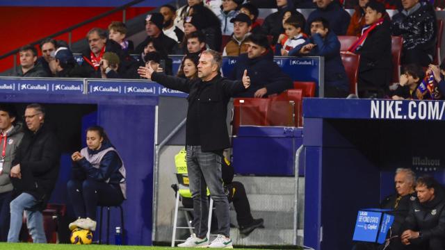 Hansi Flick, en el Metropolitano