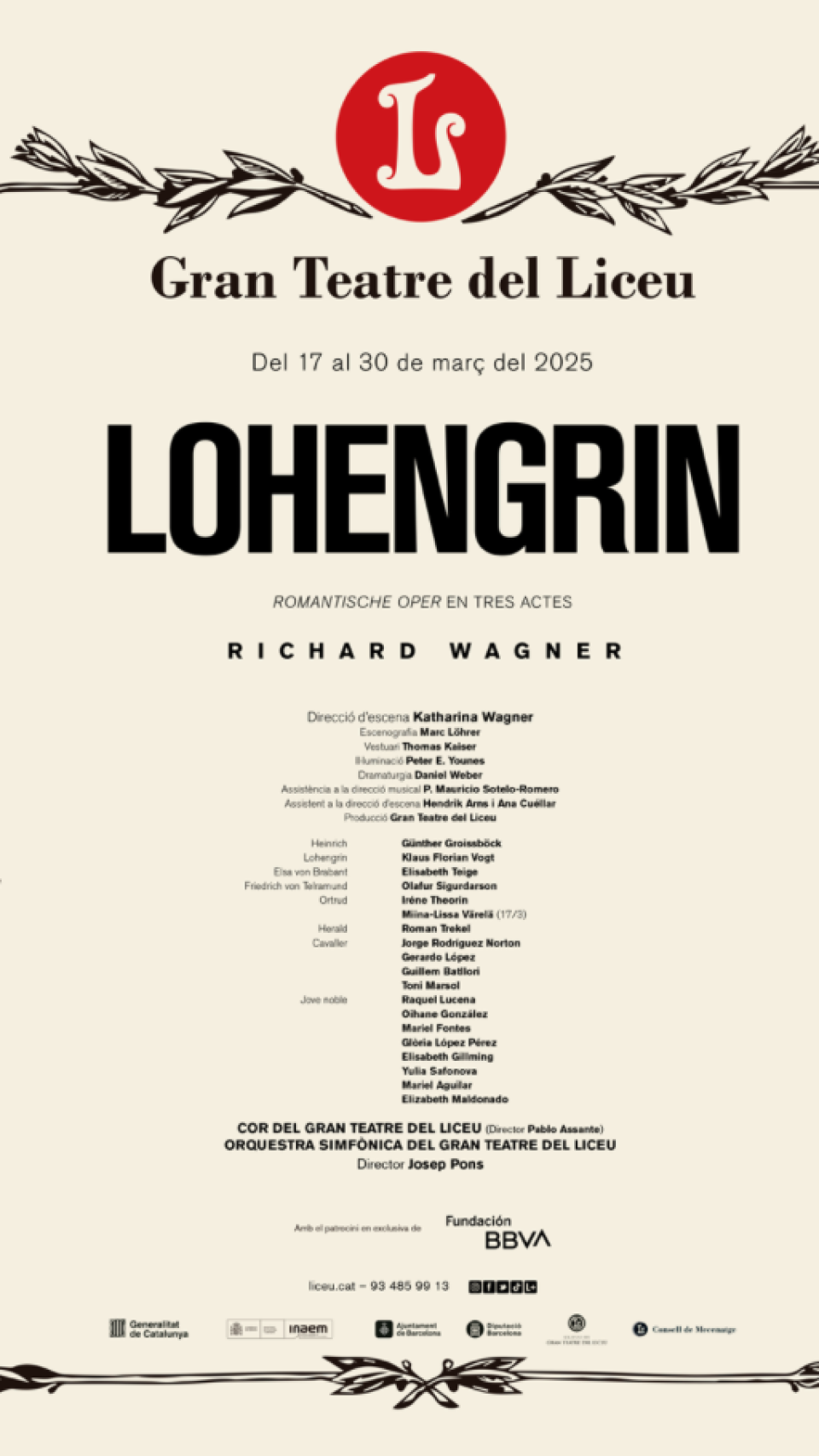 Cartel de 'Lohengrin'