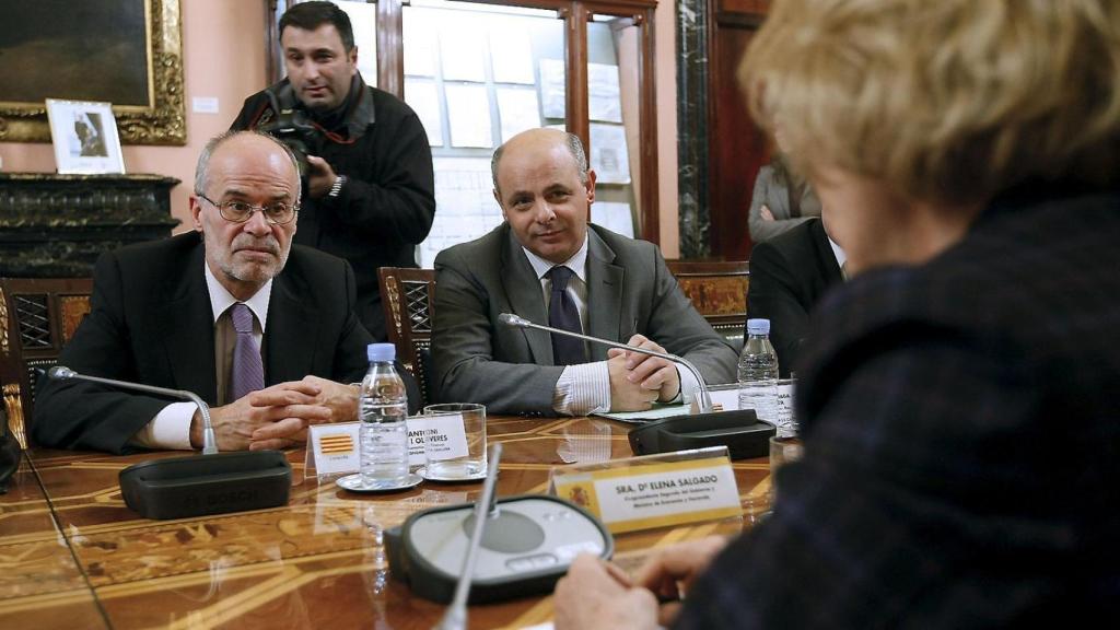 El 'exconseller' Antoni Castells, negociando el acuerdo de financiación en 2009