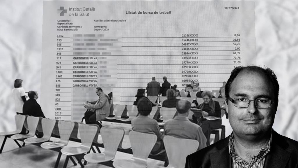 Los familiares del excandidato de CiU, su fotografía y un centro de atención primaria (CAP)