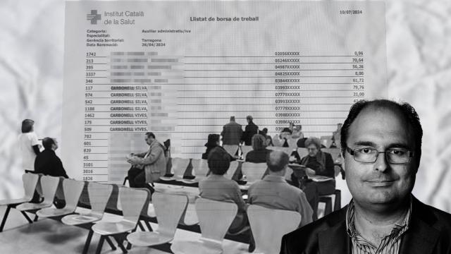 Los familiares del excandidato de CiU, su fotografía y un centro de atención primaria (CAP)